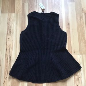 NWT Ann Taylor peplum sweater tank